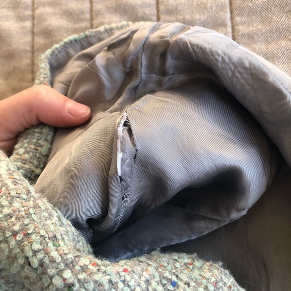 COS green marle A-line mini skirt with big pockets! 4 - Picture 6 of 7